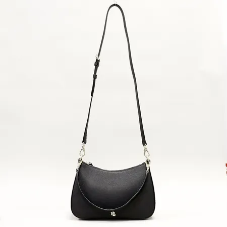 Väska Ralph Lauren, modell Danni, 25x18x5cm, svart med beslag i gulmetall, oanvänd, dustbag, inga övriga tillbehör.