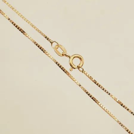 Kedja Venezia, längd 45cm, bredd 1mm, 18K  Vikt: 2,5 g