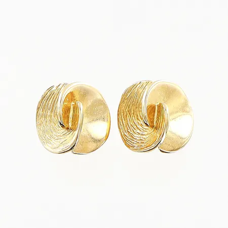 Ett par örhängen, Ø9mm, 18K Vikt: 2,8 g