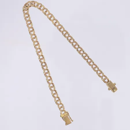 Armband Bismarck längd 21cm bredd 5mm 18K Vikt: 11 g