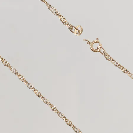 Kedja, defekt lås, 14K 3,4g.