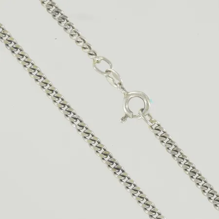 Klockkedja, längd 43 cm, silver 925/1000 Vikt: 20,7 g