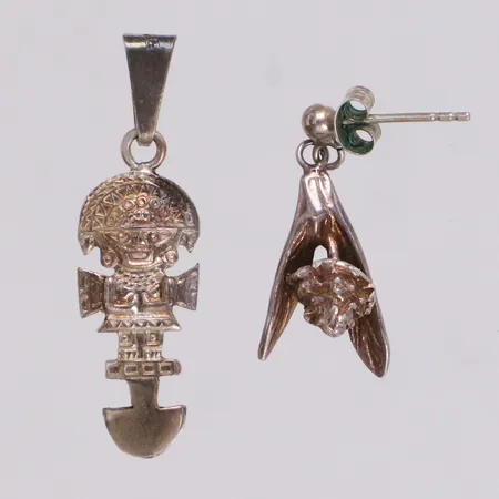 Hänge, udda örhänge, silver 925/1000 Vikt: 3,3 g