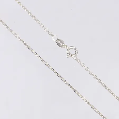 Halskedja ankarlänk längd 38cm bredd 1mm silver 925/1000 Vikt: 2,7 g