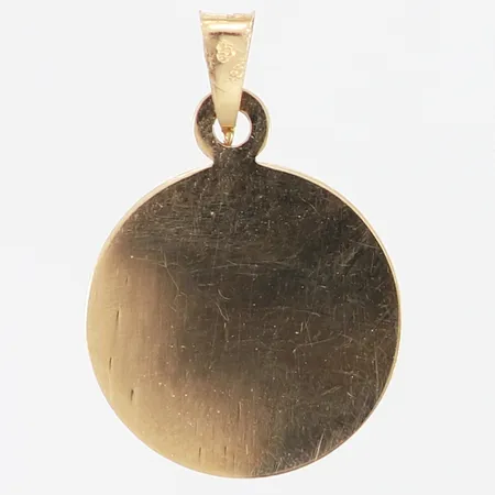 Hänge rund platta Ø16mm, 18K Vikt: 1,4 g