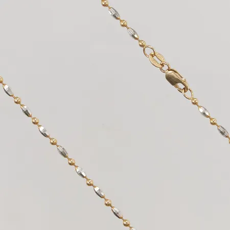 Kedja 45,5cm, bredd:2mm, 14K 5,6g.