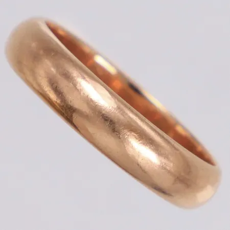 Ring, stl 18¾, bredd 4,6mm, repor, 14K  Vikt: 5,3 g
