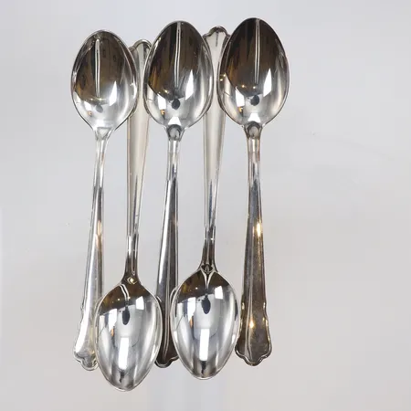 5 kaffeskedar, 11,5cm, silver, 830/1000 Vikt: 69,2 g