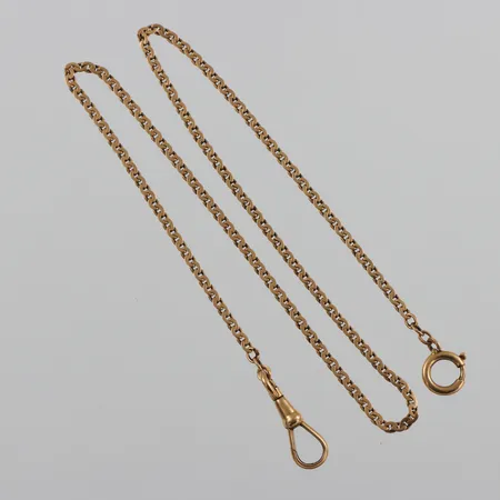 Klockkedja 18k,längd ca 41 cm. Vikt: 8,7 g