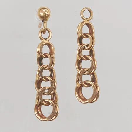 Ett par örhängen, 25mm, defekt, 18K 1,5g.