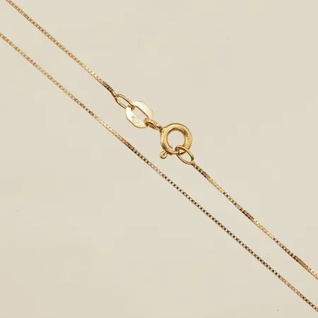 Kedja Venezia, längd 36,5cm, bredd 0,6mm, Guldfynd, 18K Vikt: 1 g