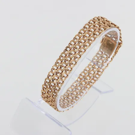 Armband X-länk,slitage och ojämnheter,längd ca 18 cm,bredd 12.9 gram. Vikt: 18,6 g