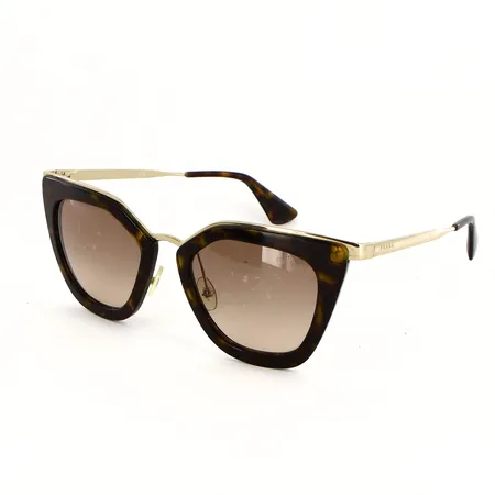 Ett par solglasögon Prada SPR 536 52¤21 2AU 3D0 140 2N, repor, hack på glas, skeva, fodral medföljer Vikt: 0 g