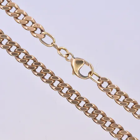 Kedja Pansar, längd 52,3 cm, bredd 5 mm, 18K. Vikt: 22,8 g