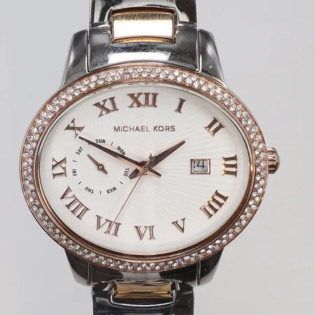 Damur Michael Kors,Ø43mm, MK6228W, ref 251604, extra länkdelar, batteribyte 