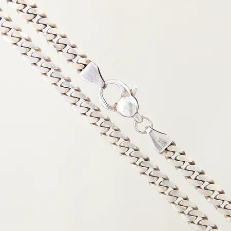 Kedja Pansar, längd 50,5cm, bredd 5mm, GFAB, missfärgat lås, silver 925/1000 Vikt: 28,6 g