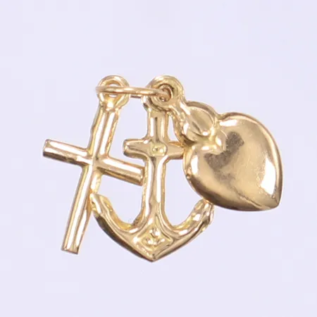 Hänge tro hopp och kärlek längd inkl ögla 18mm bredd 10mm 18K Vikt: 0,5 g