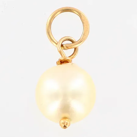 Hänge med odlad pärla Ø7mm, 13mm, 18K Vikt: 0,5 g
