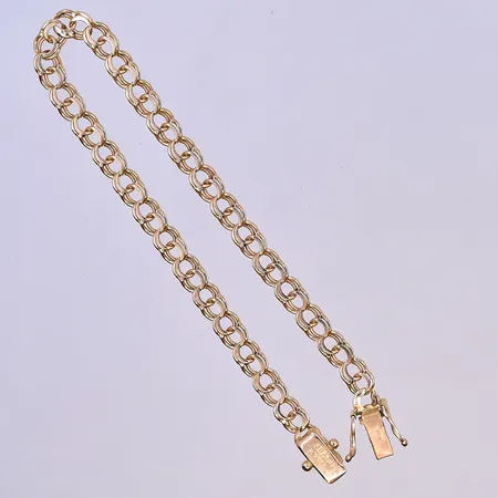 Armband Bismarck, längd 18 cm, bredd 5 mm, 18K. Vikt: 5,8 g