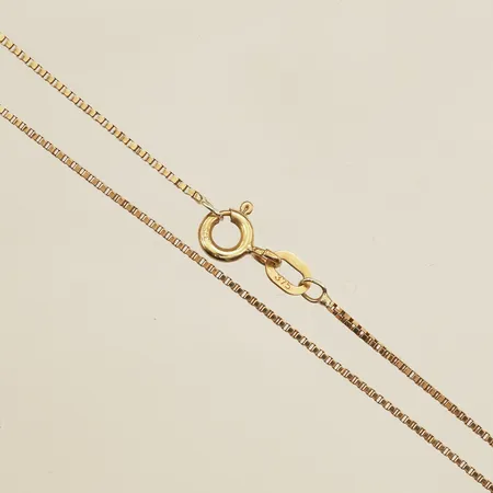 Kedja Venezia, längd 48cm, bredd 0,8mm, 9K  Vikt: 1,8 g