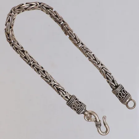 Armband, längd 21cm, bredd 4,8mm, GHA, silver 925/1000 Vikt: 28,2 g
