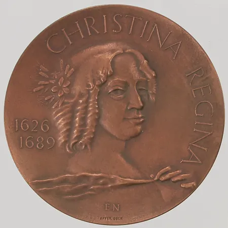 Minnesmedalj, Christina Regina, brons, etui.