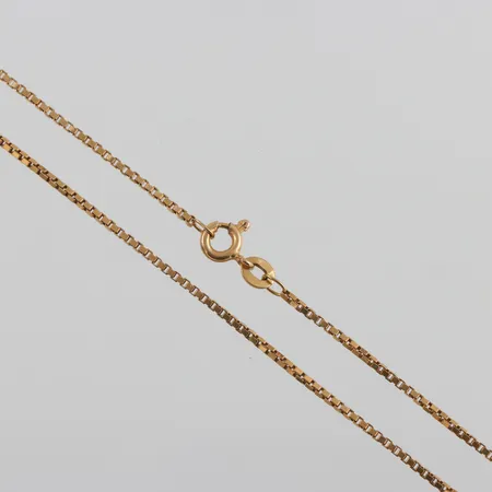 Collier 18k Venezia,längd ca 39 cm,bredd 1.3 mm. Vikt: 4,3 g