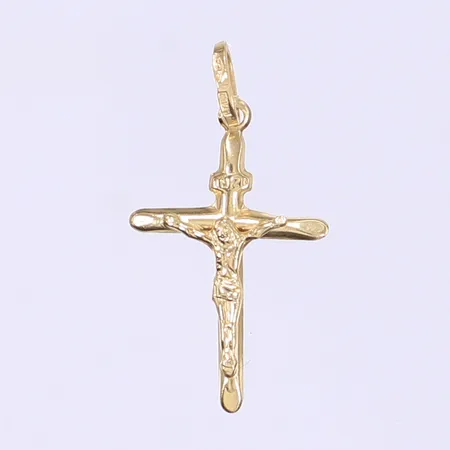 Hänge krucifix längd inkl ögla 30mm bredd 17mm 18K  Vikt: 0,5 g