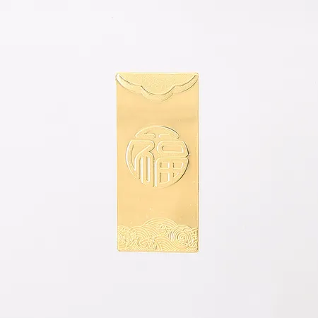 Guldtacka, Kina, dustbag, 24K Vikt: 8 g