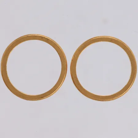2 Ringar, gravyr, 23K  Vikt: 7 g