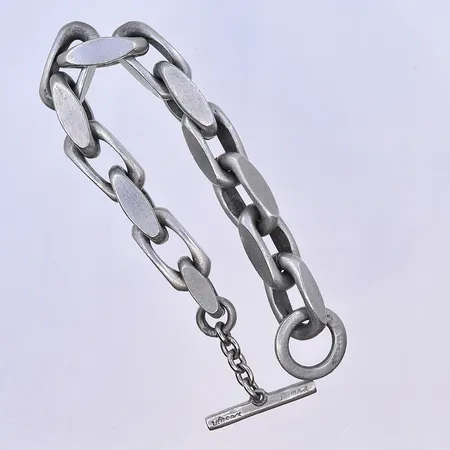 Armband Ankar, längd 24 cm, bredd 12 mm, 830/1000. Vikt: 73,7 g