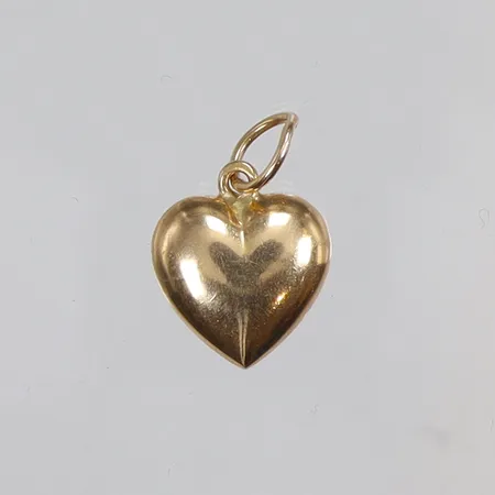 Hänge hjärta 10x15mm inklusive hängöglan 18K Vikt: 1 g
