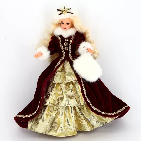 Barbiedocka Happy Holidays 1996, lila ögon, inga fler tillbehör  Vikt: 0 g