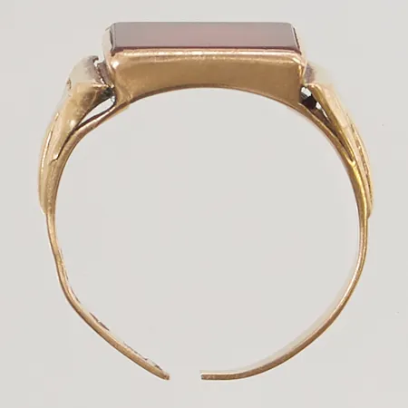 Ring defekt, karneol, 18K 2,2g.
