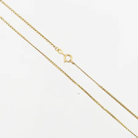 Kedja 52cm, bredd: 1,5mm, skevheter, 18K Vikt: 5,4 g