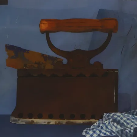 Offsettryck Åke Arenhill ur serien Strykjärnet, Rammått: 40x50cm, bildmått: 29x42cm, signerad med blyerts  Skickas med paket.