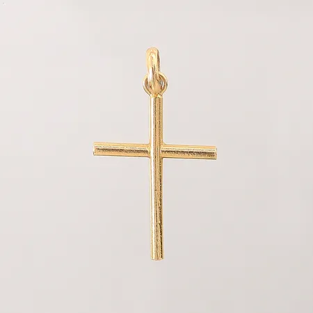 Hänge kors, 38x21mm, ostämplat, 18K Vikt: 3,7 g
