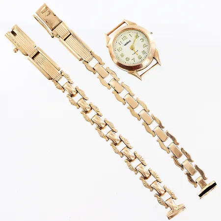 Damur, 14K i boett och länk, defekter, 14K, bruttovikt: 18,9gram