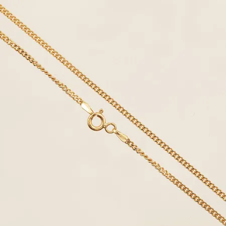 Kedja Pansar, längd 50cm, bredd 1,7mm, utbytt lås, 18K  Vikt: 6,1 g