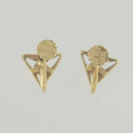 Ett par örhängen med sten, höjd 7 mm,18K Vikt: 1,9 g