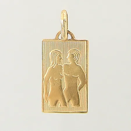 Hänge stjärntecken tvillingarna, 26x11mm, 18K Vikt: 2,1 g
