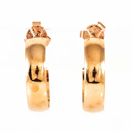 Creoler Ø 17,5 mm i 18K guld. De är 5 mm breda och väger 4,4g. 