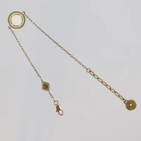 Armband Marc Jacobs, längd 20,5cm, bredd 3-12mm, gulmetall