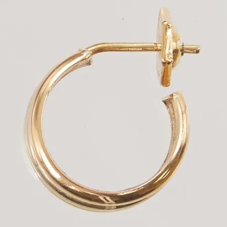 Omaka örhänge, 15mm, trefärgad, 18K 1,6g.