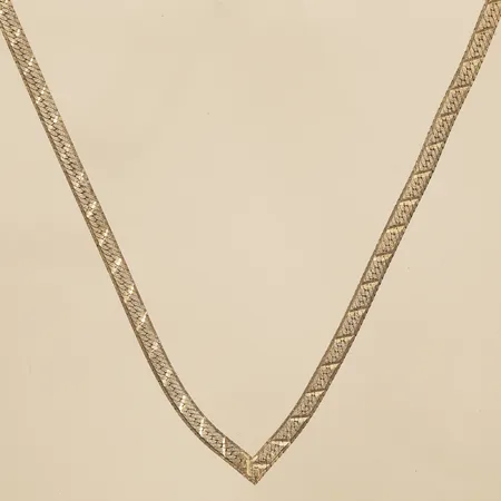 Collier, längd 43cm, bredd 2,8mm, Italy, 925/1000 silver Vikt: 5 g