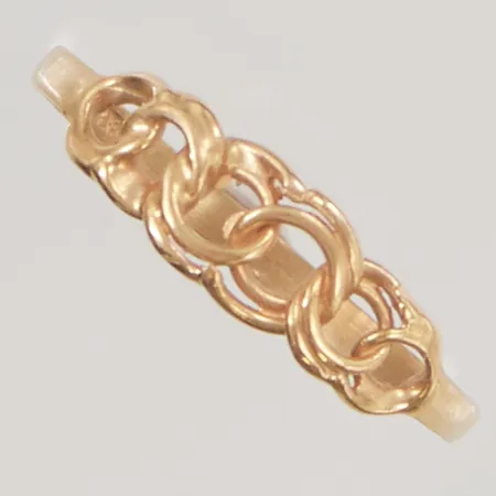 Ring Bismarck Ø17, bredd:5mm, 18K 1,1g.