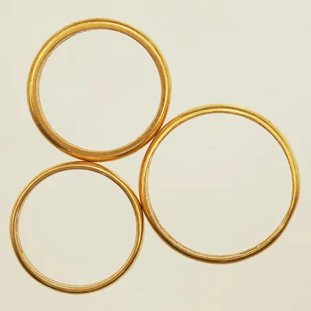 Tre ringar, gravyr 23K Vikt: 16,3 g