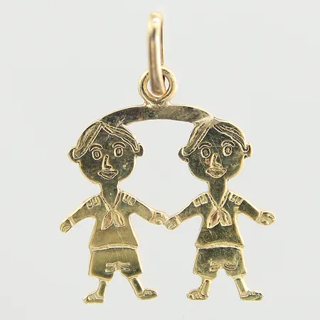 Hänge, längd: 27mm, bredd: 4,1-17,4mm, 18K  Vikt: 2,1 g