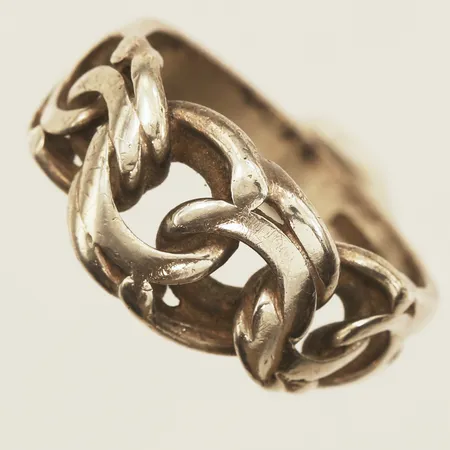 Ring Bismarck, stl 17½, bredd 10,5mm, 925/1000 silver  Vikt: 5 g