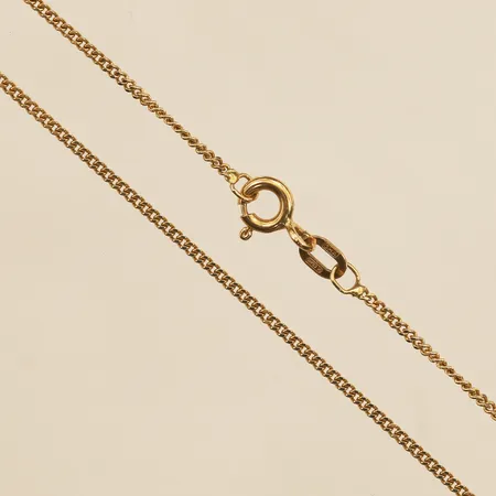 Kedja Pansar, längd 42,5cm, bredd 1,2mm,18K  Vikt: 2,6 g